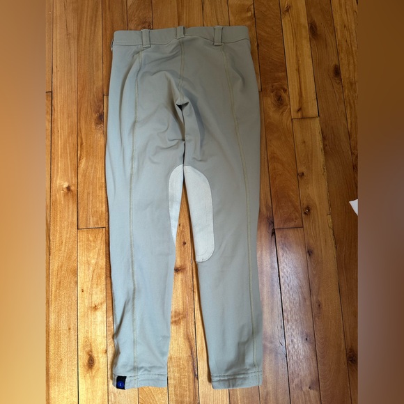 Kids Beige Riding Pants - Picture 3 of 4